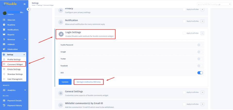 What Is SSO And How To Enable It For Vuukle Comment Widget Vuukle Docs